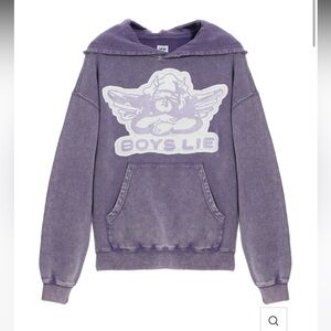New with tags! Boys lie purple hoodie womens M/L